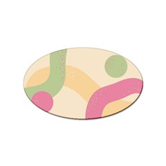 Line Pattern Dot Sticker (oval)