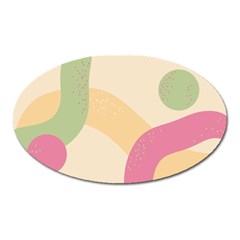 Line Pattern Dot Oval Magnet by anzea