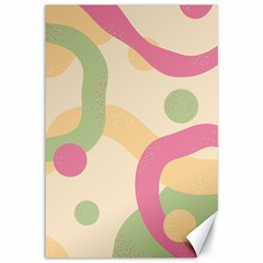 Line Pattern Dot Canvas 12  X 18  by anzea