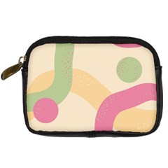 Line Pattern Dot Digital Camera Leather Case