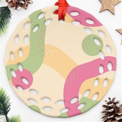 Line Pattern Dot Ornament (round Filigree)