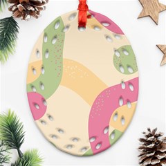 Line Pattern Dot Ornament (oval Filigree)