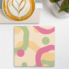 Line Pattern Dot Uv Print Square Tile Coaster  by anzea