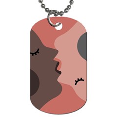 Illustrations Of Love And Kissing Women Dog Tag (two Sides) by anzea