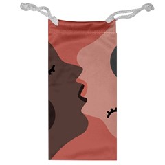 Illustrations Of Love And Kissing Women Jewelry Bag by anzea