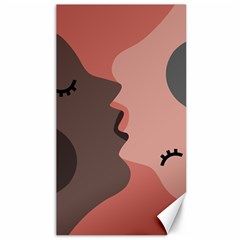 Illustrations Of Love And Kissing Women Canvas 40  X 72 