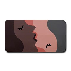 Illustrations Of Love And Kissing Women Medium Bar Mat by anzea