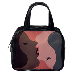 Illustrations Of Love And Kissing Women Classic Handbag (one Side) by anzea