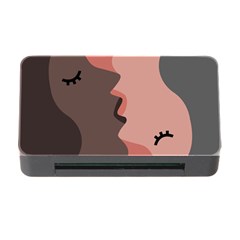 Illustrations Of Love And Kissing Women Memory Card Reader With Cf by anzea