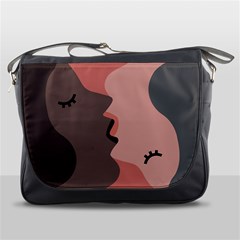 Illustrations Of Love And Kissing Women Messenger Bag by anzea