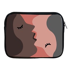 Illustrations Of Love And Kissing Women Apple Ipad 2/3/4 Zipper Cases by anzea