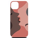 Illustrations Of Love And Kissing Women iPhone 14 Plus Black UV Print Case Front