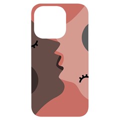 Illustrations Of Love And Kissing Women Iphone 14 Pro Black Uv Print Case by anzea