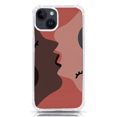 Illustrations Of Love And Kissing Women Iphone 14 Tpu Uv Print Case by anzea