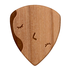 Illustrations Of Love And Kissing Women Wood Guitar Pick (set Of 10) by anzea