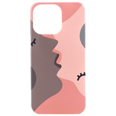 Illustrations Of Love And Kissing Women Iphone 15 Pro Max Black Uv Print Pc Hardshell Case