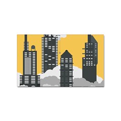 Minimal Skyscrapers Sticker Rectangular (100 Pack)