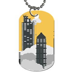 Minimal Skyscrapers Dog Tag (two Sides) by anzea