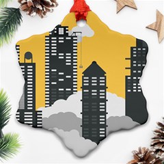 Minimal Skyscrapers Ornament (snowflake)