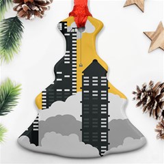 Minimal Skyscrapers Christmas Tree Ornament (two Sides)