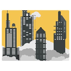 Minimal Skyscrapers Two Sides Premium Plush Fleece Blanket (baby Size)