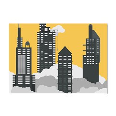 Minimal Skyscrapers Crystal Sticker (a4) by anzea