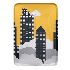 Minimal Skyscrapers Rectangular Glass Fridge Magnet (4 Pack) by anzea