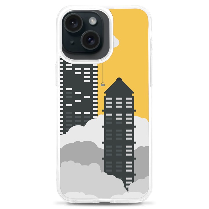 Minimal Skyscrapers iPhone 15 Plus TPU UV Print Case