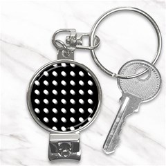 Background Dots Circles Graphic Nail Clippers Key Chain by Ndabl3x