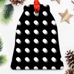 Background Dots Circles Graphic Bell Ornament (two Sides)