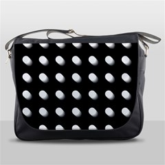 Background Dots Circles Graphic Messenger Bag by Ndabl3x