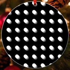 Background Dots Circles Graphic Uv Print Acrylic Ornament Round