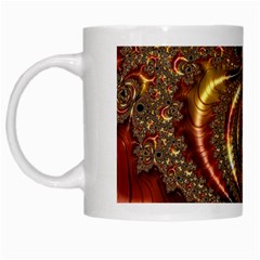 Geometric Art Fractal Abstract Art White Mug by Ndabl3x