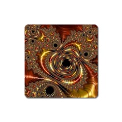 Geometric Art Fractal Abstract Art Square Magnet by Ndabl3x