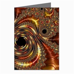 Geometric Art Fractal Abstract Art Greeting Cards (pkg Of 8)