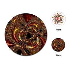 Geometric Art Fractal Abstract Art Playing Cards Single Design (round)