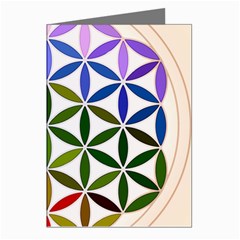 Mandala Rainbow Colorful Greeting Cards (pkg Of 8)