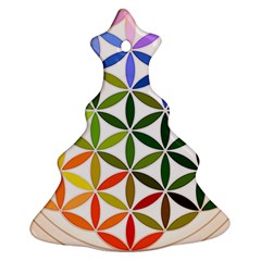 Mandala Rainbow Colorful Christmas Tree Ornament (two Sides) by Ndabl3x