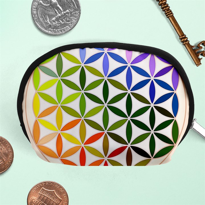 Mandala Rainbow Colorful Accessory Pouch (Medium)