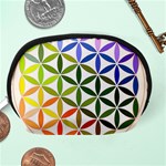 Mandala Rainbow Colorful Accessory Pouch (Medium) Back