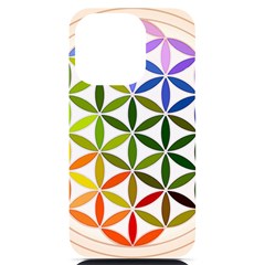 Mandala Rainbow Colorful Iphone 14 Pro Black Uv Print Case by Ndabl3x