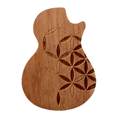 Mandala Rainbow Colorful Guitar Shape Wood Guitar Pick Holder Case And Picks Set by Ndabl3x