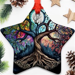 Tree Colourful Star Ornament (two Sides)