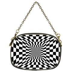 Optical Illusion Chessboard Tunnel Chain Purse (two Sides) by Ndabl3x