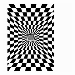 Optical Illusion Chessboard Tunnel Small Garden Flag (two Sides) by Ndabl3x