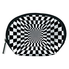 Optical Illusion Chessboard Tunnel Accessory Pouch (medium)