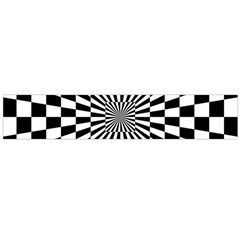 Optical Illusion Chessboard Tunnel Large Premium Plush Fleece Scarf 