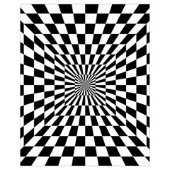 Optical Illusion Chessboard Tunnel Drawstring Bag (small) by Ndabl3x