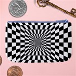 Optical Illusion Chessboard Tunnel Large Coin Purse Back