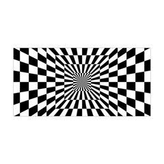 Optical Illusion Chessboard Tunnel Yoga Headband by Ndabl3x